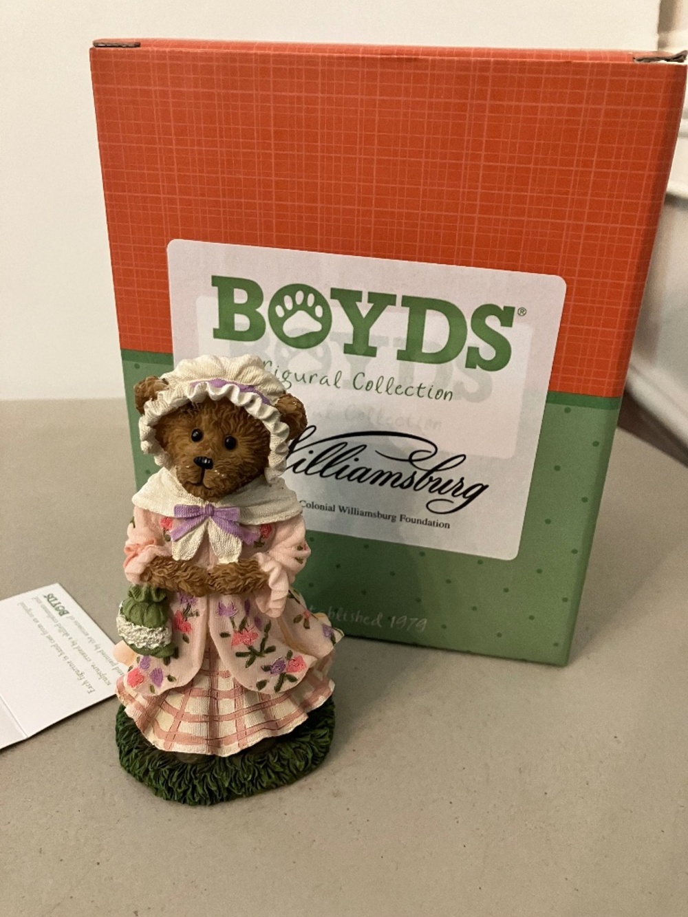 Special Edition Boyds Bear Enesco Abigail Fig #4038014 RARE A Step Back in Time"